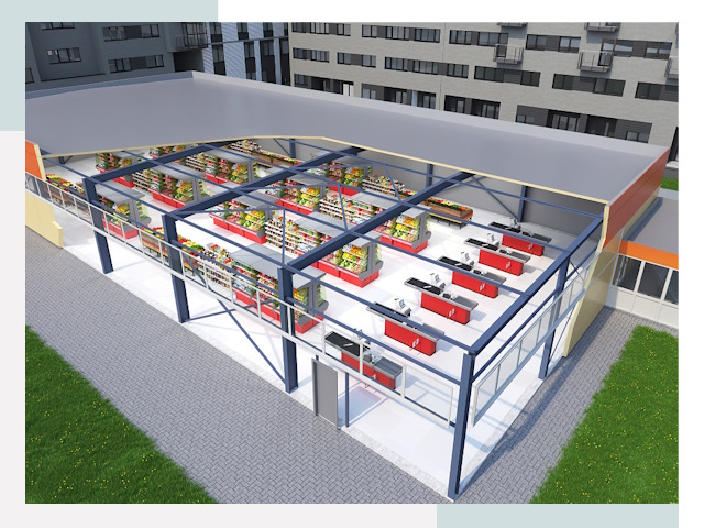 Строительство магазинов в Абакан от 613 руб. за м²