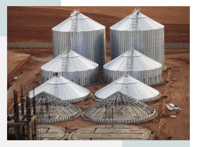 Строительство зерновых силосов в Абакане