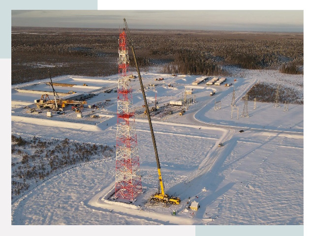 Мачты связи в Абакане