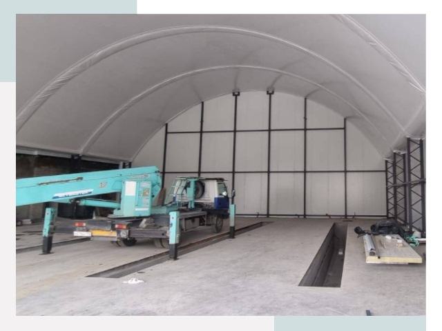 Внутреннее оснащение ангаров в Абакане