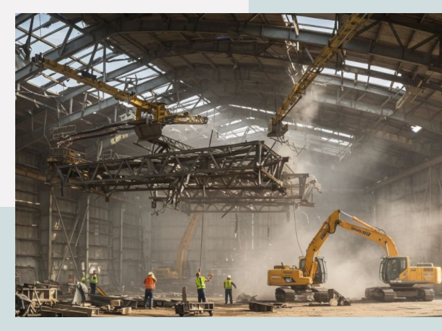 Демонтаж ангаров в Абакане от 613 руб. за м²